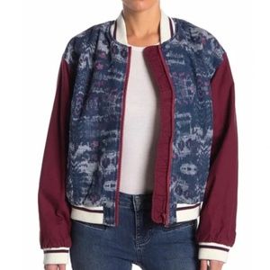 Free People Varsity of Dreams Bomber Jacket (Size: S)